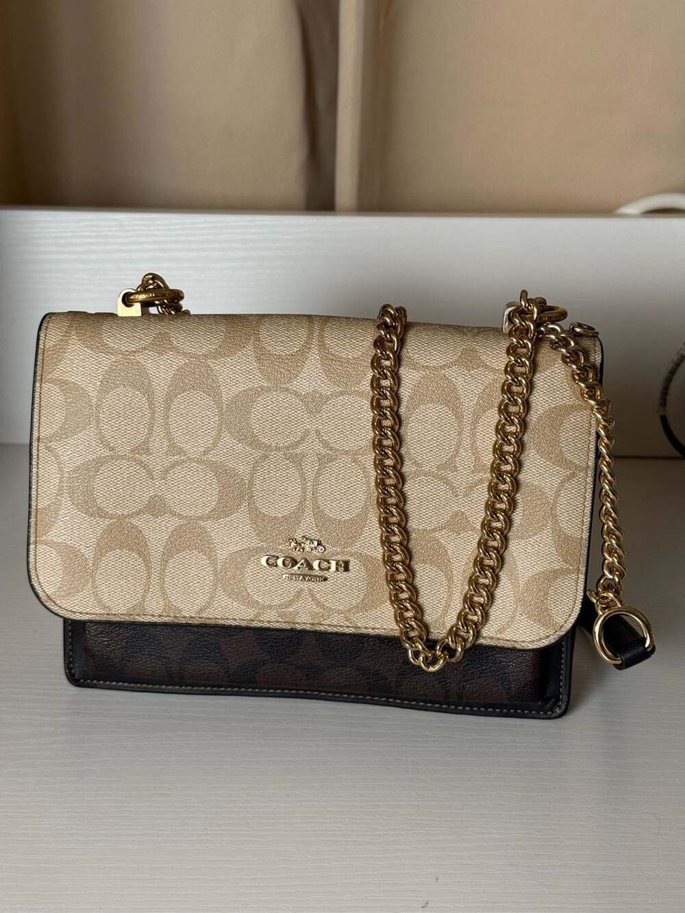 COACH Klare Crossbody Bag in Colorblock Signature Canvas